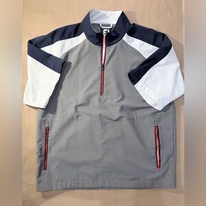 FootJoy Color‑Block Quarter‑Zip Pullover Men’s XL – Performance Golf Layer